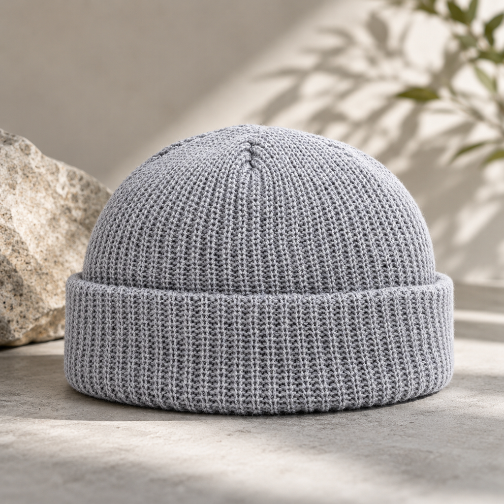 Winter Wool Skull Beanie Hat