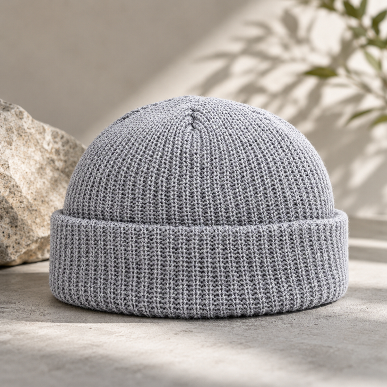 Winter Wool Skull Beanie Hat