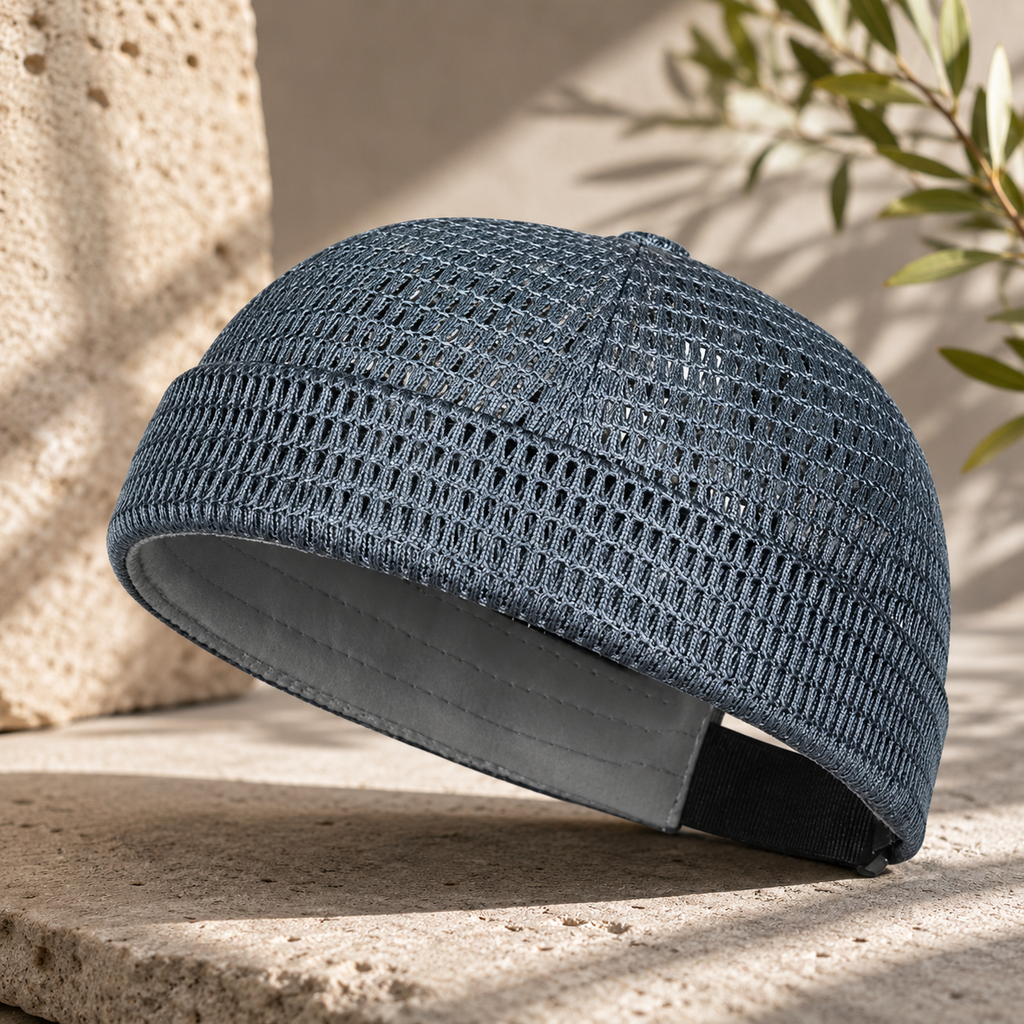 Mesh Adjustable Docker Sailor Cap